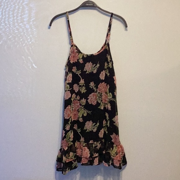 Forever 21 sheer floral mini dress size small - Picture 2 of 6